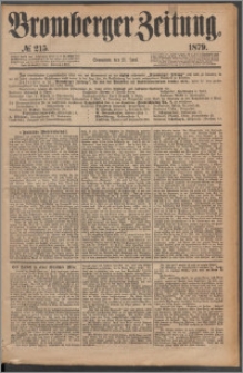 Bromberger Zeitung, 1879, nr 215