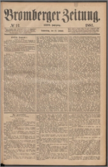 Bromberger Zeitung, 1881, nr 12