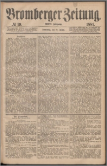 Bromberger Zeitung, 1881, nr 19