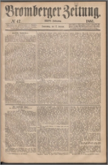 Bromberger Zeitung, 1881, nr 47