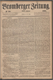 Bromberger Zeitung, 1881, nr 191