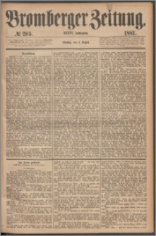 Bromberger Zeitung, 1881, nr 205