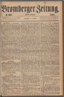 Bromberger Zeitung, 1881, nr 208