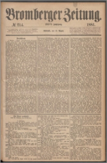 Bromberger Zeitung, 1881, nr 214