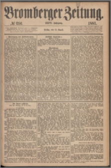 Bromberger Zeitung, 1881, nr 216