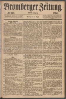 Bromberger Zeitung, 1881, nr 218