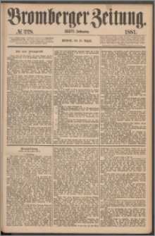 Bromberger Zeitung, 1881, nr 228