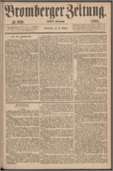 Bromberger Zeitung, 1881, nr 229
