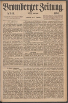 Bromberger Zeitung, 1881, nr 243