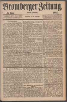 Bromberger Zeitung, 1881, nr 245