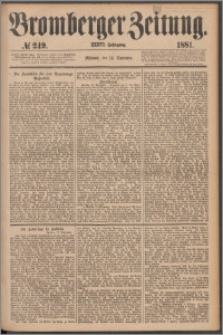 Bromberger Zeitung, 1881, nr 249