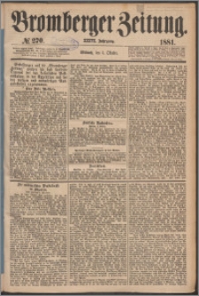 Bromberger Zeitung, 1881, nr 270