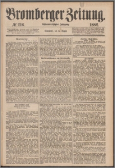 Bromberger Zeitung, 1882, nr 216