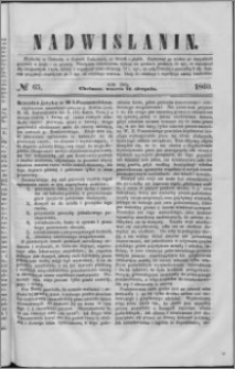 Nadwiślanin, 1860.08.21 R. 11 nr 65