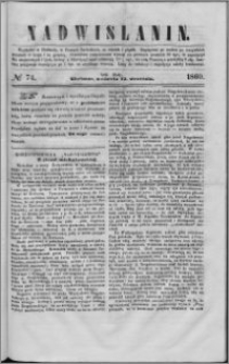 Nadwiślanin, 1860.09.23 R. 11 nr 74