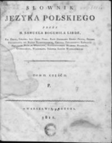 Słownik języka polskiego. T. 2, cz. 2: P