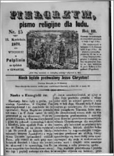 Pielgrzym, pismo religijne dla ludu 1871 nr 15