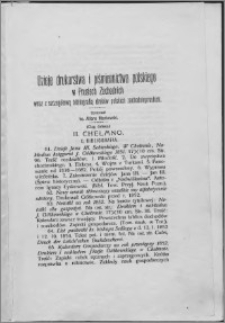 Dzieje drukarstwa i piśmiennictwa polskiego w Prusiech Zachodnich : wraz ze szczegółową bibliografią druków polskich zachodniopruskich