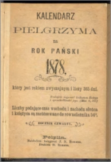 Kalendarz Pielgrzyma na Rok Pański 1878