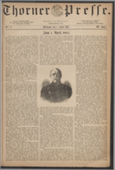 Thorner Presse 1885, Jg. III, Nro. 77