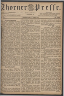 Thorner Presse 1885, Jg. III, Nro. 195