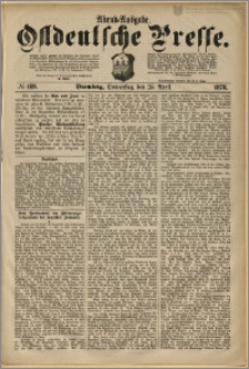 Ostdeutsche Presse. J. 2, 1878, nr 189