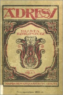 Adresy Miasta Bydgoszczy na rok 1922