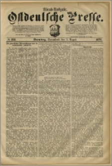 Ostdeutsche Presse. J. 2, 1878, nr 353