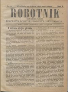 Robotnik Katolicko - Polski : bezpłatny dodatek do Gazety Grudziądzkiej 1905.05.16 R.1 nr 8