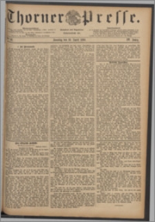 Thorner Presse 1886, Jg. IV, Nro. 92 + Beilagenwerbung