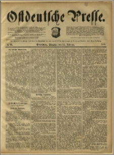 Ostdeutsche Presse. J. 12, 1888, nr 38