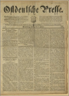 Ostdeutsche Presse. J. 15, 1891, nr 1