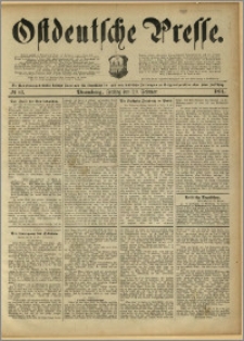 Ostdeutsche Presse. J. 15, 1891, nr 43