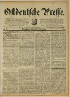 Ostdeutsche Presse. J. 15, 1891, nr 47