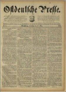 Ostdeutsche Presse. J. 15, 1891, nr 58