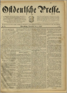 Ostdeutsche Presse. J. 15, 1891, nr 78