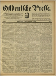 Ostdeutsche Presse. J. 15, 1891, nr 177