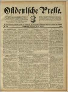 Ostdeutsche Presse. J. 15, 1891, nr 180