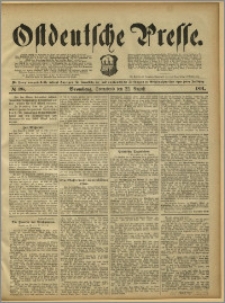 Ostdeutsche Presse. J. 15, 1891, nr 195