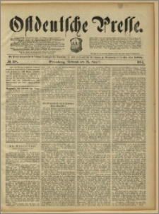 Ostdeutsche Presse. J. 15, 1891, nr 198