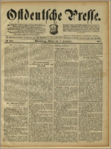 Ostdeutsche Presse. J. 15, 1891, nr 208