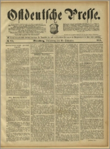 Ostdeutsche Presse. J. 15, 1891, nr 211