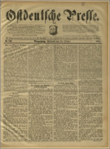 Ostdeutsche Presse. J. 15, 1891, nr 240