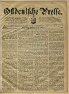 Ostdeutsche Presse. J. 15, 1891, nr 251
