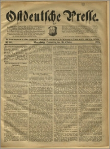Ostdeutsche Presse. J. 15, 1891, nr 253