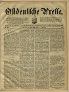 Ostdeutsche Presse. J. 15, 1891, nr 264