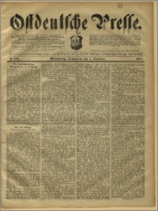 Ostdeutsche Presse. J. 15, 1891, nr 283