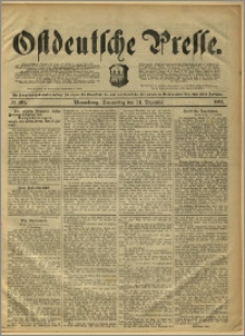 Ostdeutsche Presse. J. 15, 1891, nr 305