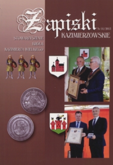 Zapiski Kazimierzowskie 2015 nr 14