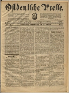 Ostdeutsche Presse. J. 22, 1898, nr 198